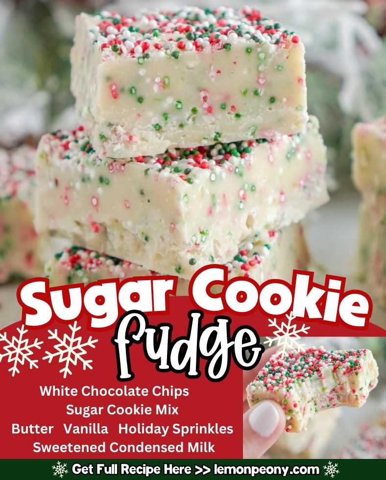 SUGAR COOKIE FUDGE!
