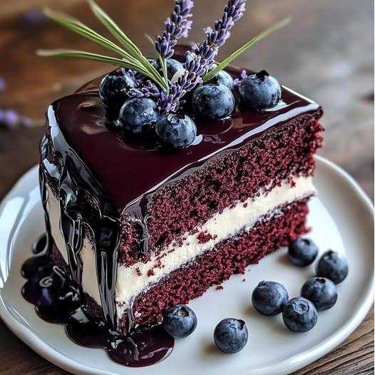 Blueberry Chocolate Lavender Dream Cake