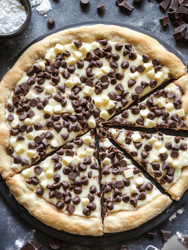 Chocolate Chip Dessert Pizza
