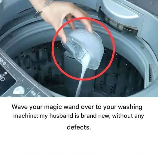 Add a bowl of ‘magic water’ to your washing machine