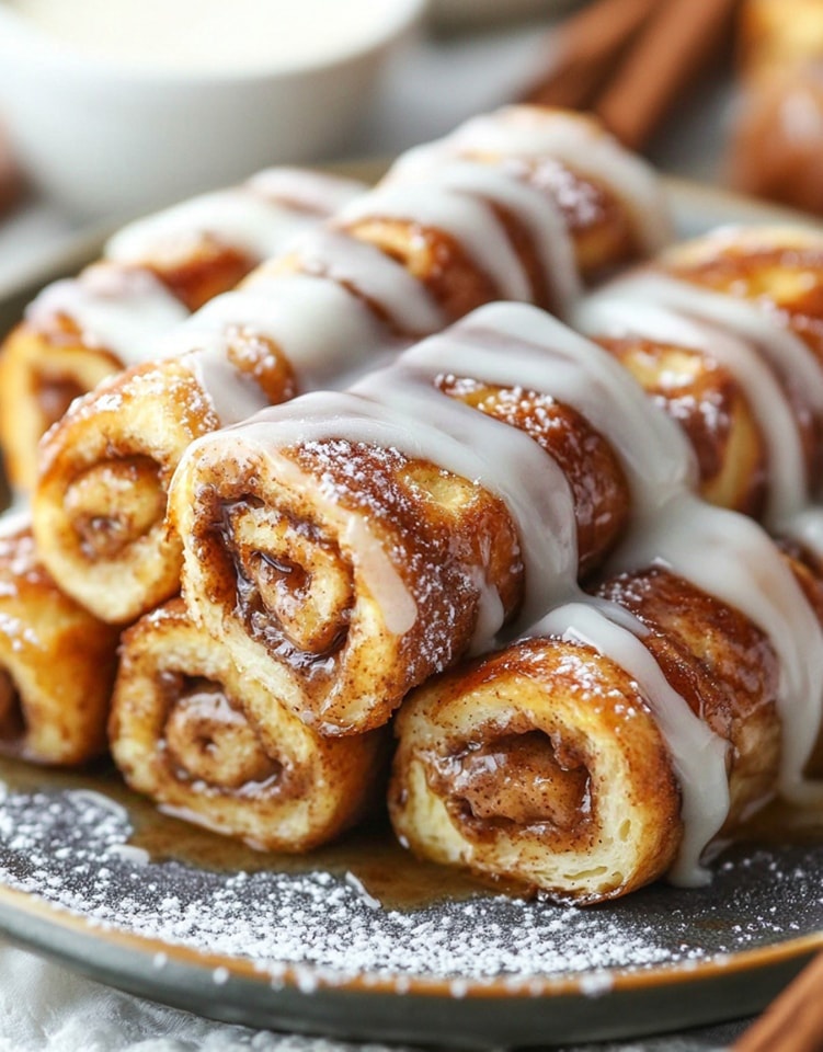 Cinnamon Roll French Toast Roll-Ups