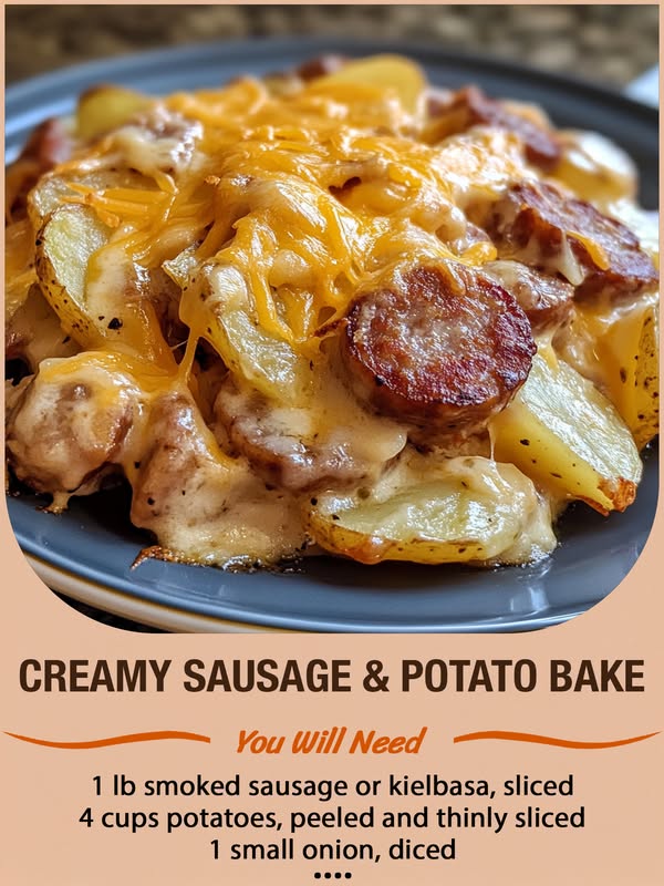 Creamy Sausage & Potato Bake