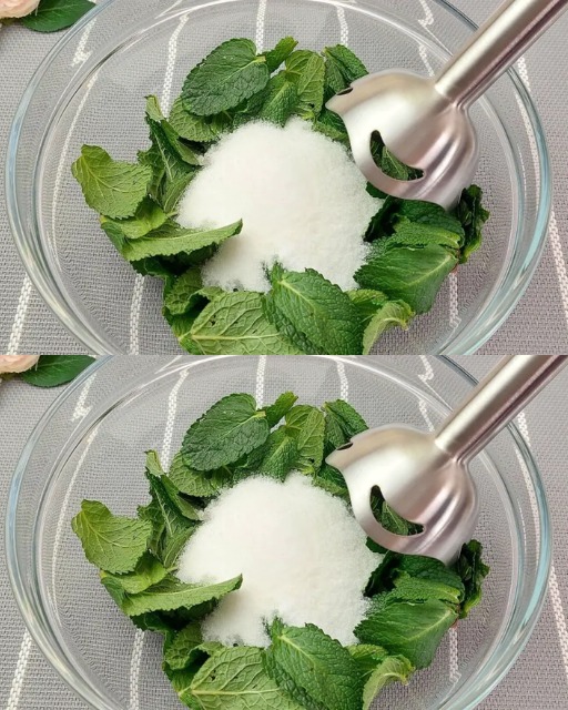 Mix sugar and mint: the result will surprise you
