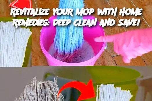 Revitalize Your Mop with Home Remedies: Deep Clean and Save!