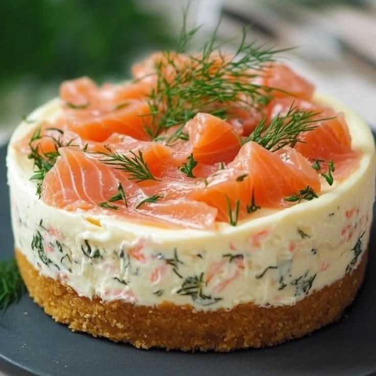 Savory Smoked Salmon Cheesecake