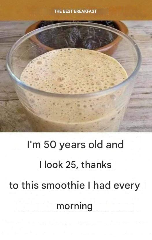 I’m 50 years old and have the body of a 25 year old, thanks to this smoothie I drink every morning.