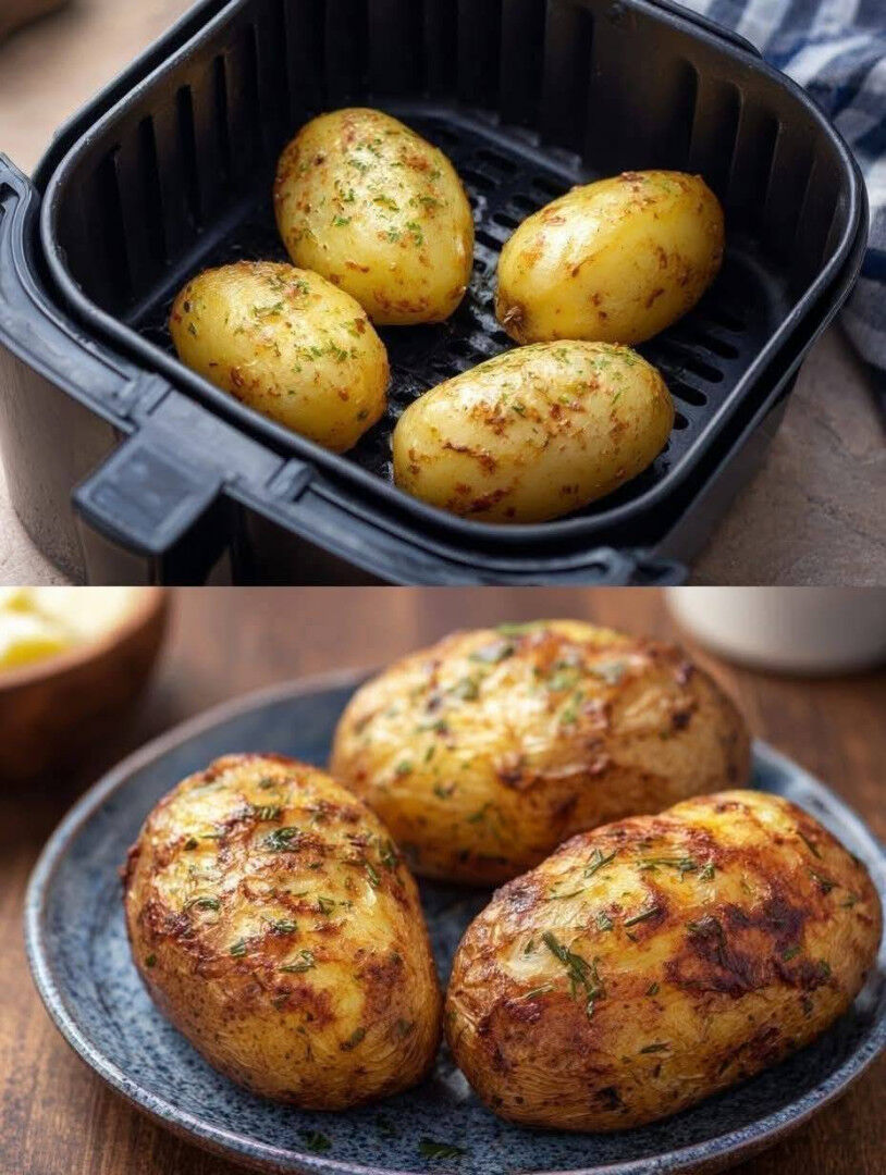 The Fastest Air Fryer Baked Potato