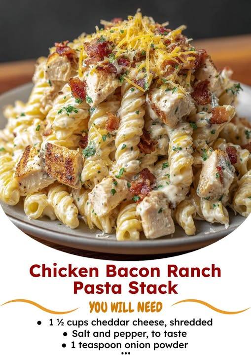 Chicken Bacon Ranch Pasta