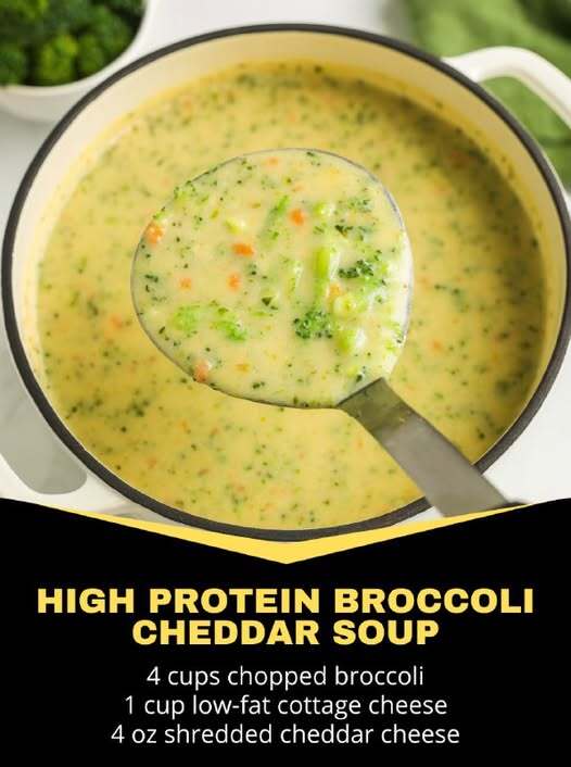 High-Protein Broccoli Cheddar Sou