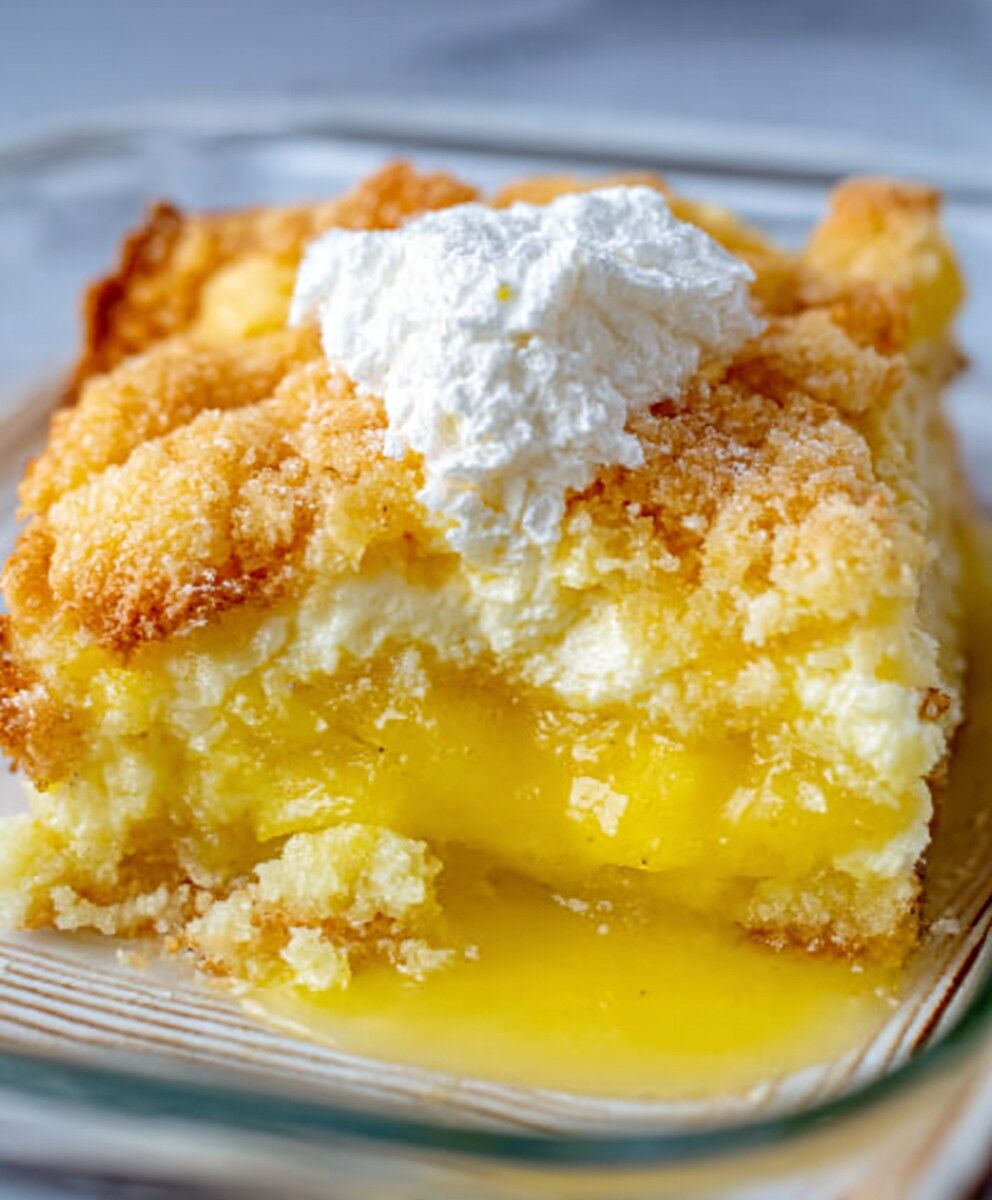 Lemon Cream Cheese Dump Cake