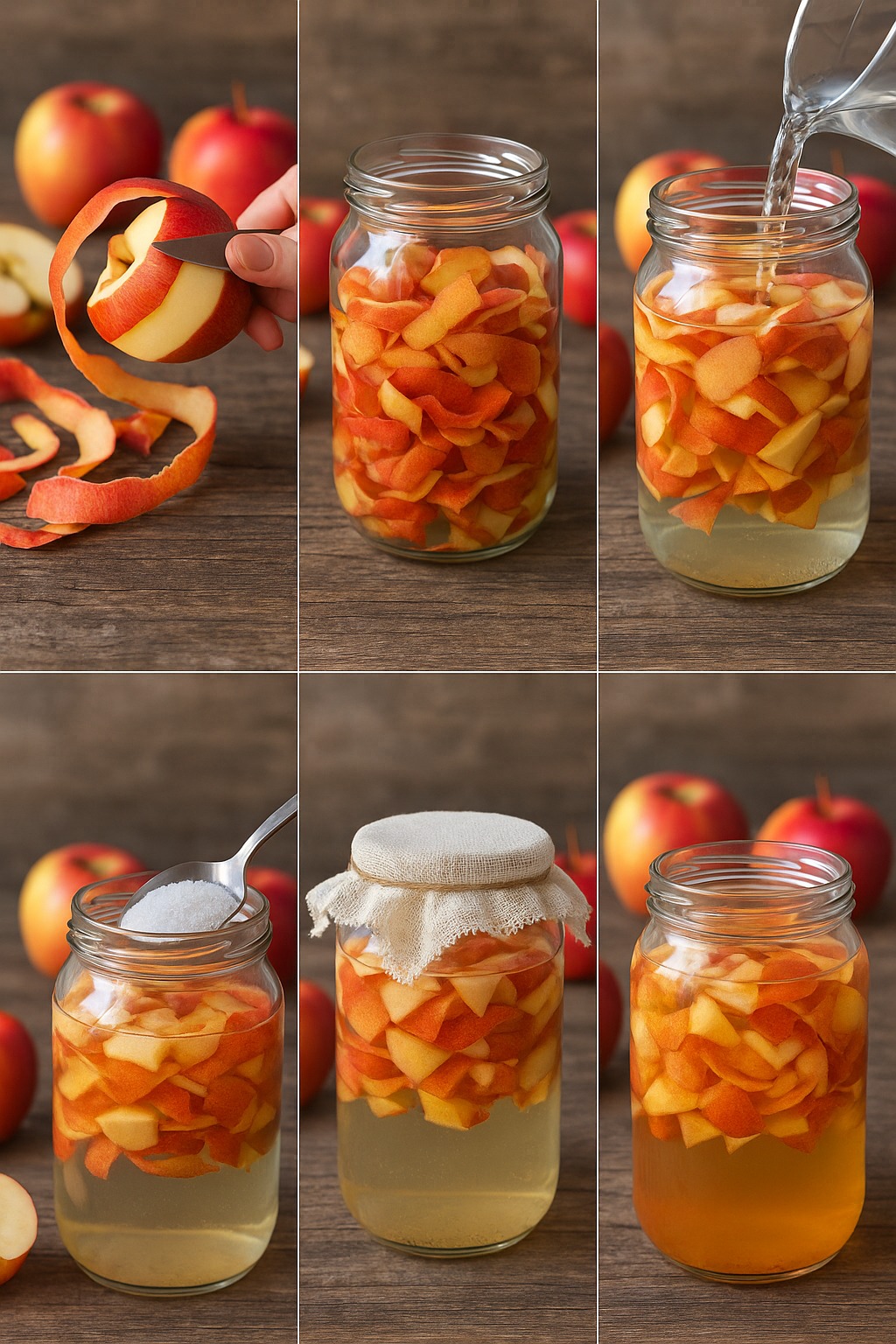 Apple peels, immerse them in a jar full of water: unexpected what happens