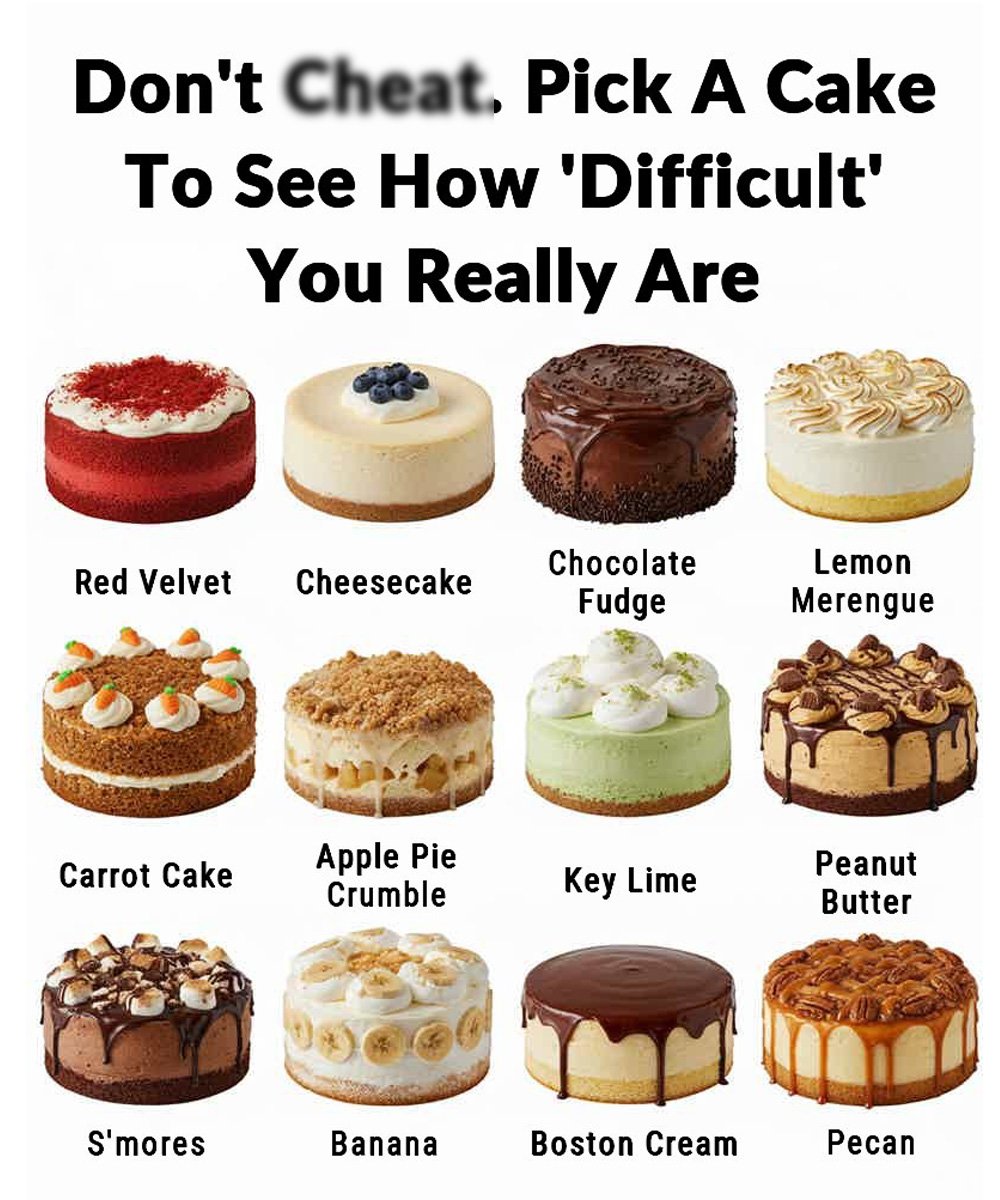 What Your Favorite Cake Reveals About Your Personality (and Why “Difficult” Might Just Mean Delightfully Unique)