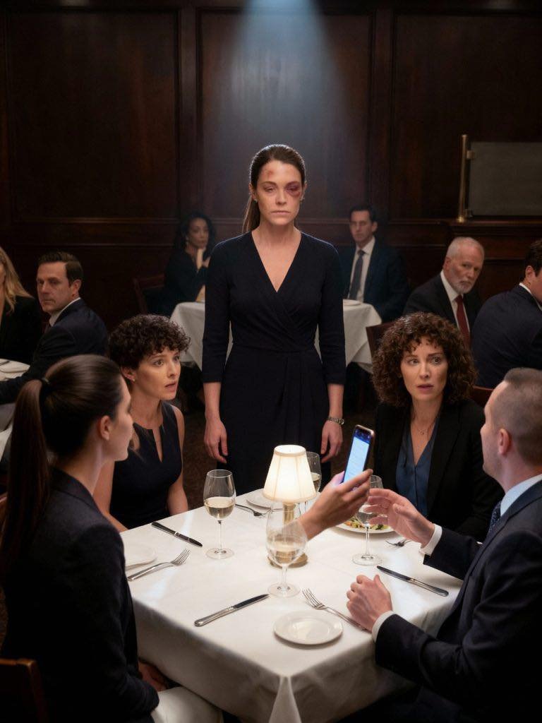 DURING OUR 10TH YEAR ANNIVERSARY DINNER, I STOOD IN FRONT OF PEOPLE WITH A BLACK EYE.