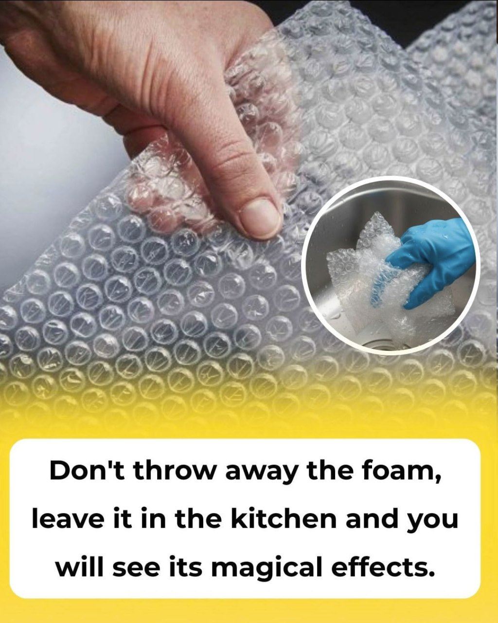 Don’t Throw Away Bubble Wrap — Keep It in Your Kitchen and You’ll Be Surprised by Its Uses