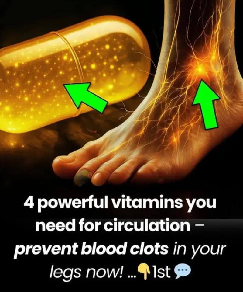 4 powerful vitamins you need for circulation – prevent blood clots in your legs now!