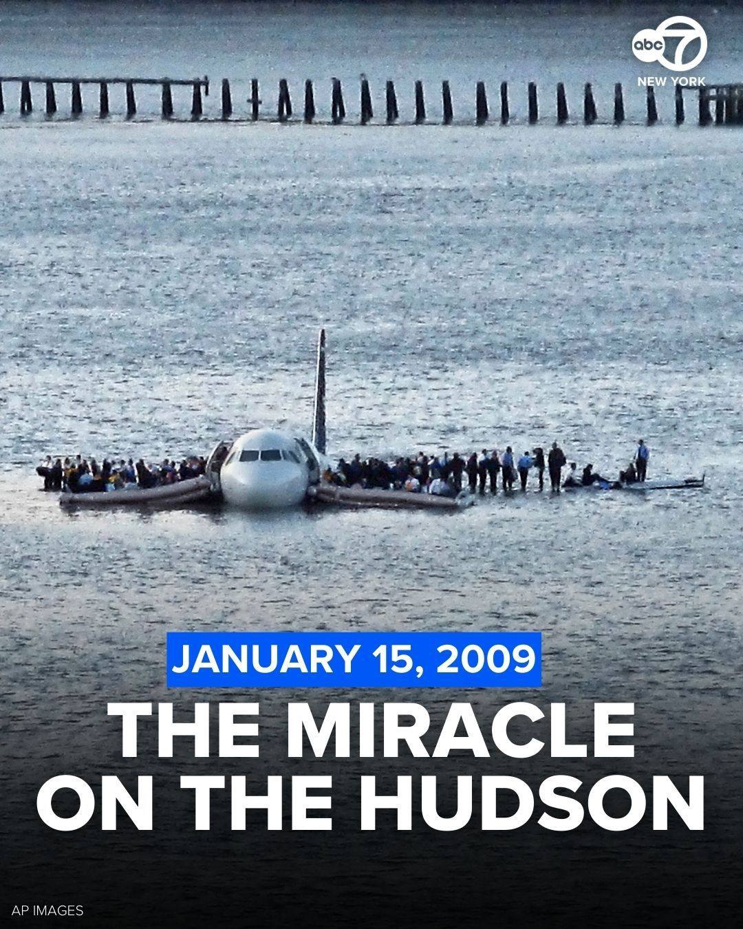 Airways Capt. Chesley “Sully” Sullenberger landed an Airbus A320 safely in New York’s Hudson River after striking a flock of birds that disabled both engines shortly after takeoff; all 155 people aboard survived the emergency water landing, which became known as “The Miracle on the Hudson.”