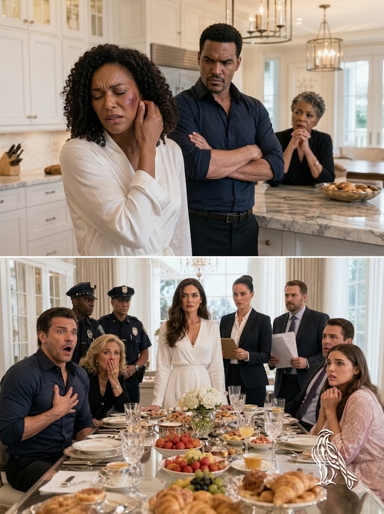 My husband repeatedly sla:pped me in the face over a trivial matter. The next morning, he saw a lavish feast and said, “It’s good that you’ve finally come to your senses!” But he panicked and nearly fainted from shock after seeing the guests seated at the table…
